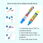 Mess-Free Magic Water Colouring Book — Ages 2–6 (Reusable)