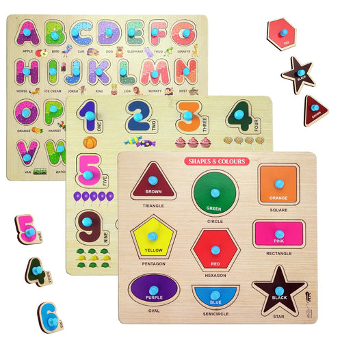 Personalised Wooden Name Puzzle — Custom Gift for Ages 1–5 (Pack Of 1)