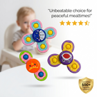 KyndCubs Suction Spinner Set of 3 — one for home, one for car, one for bath